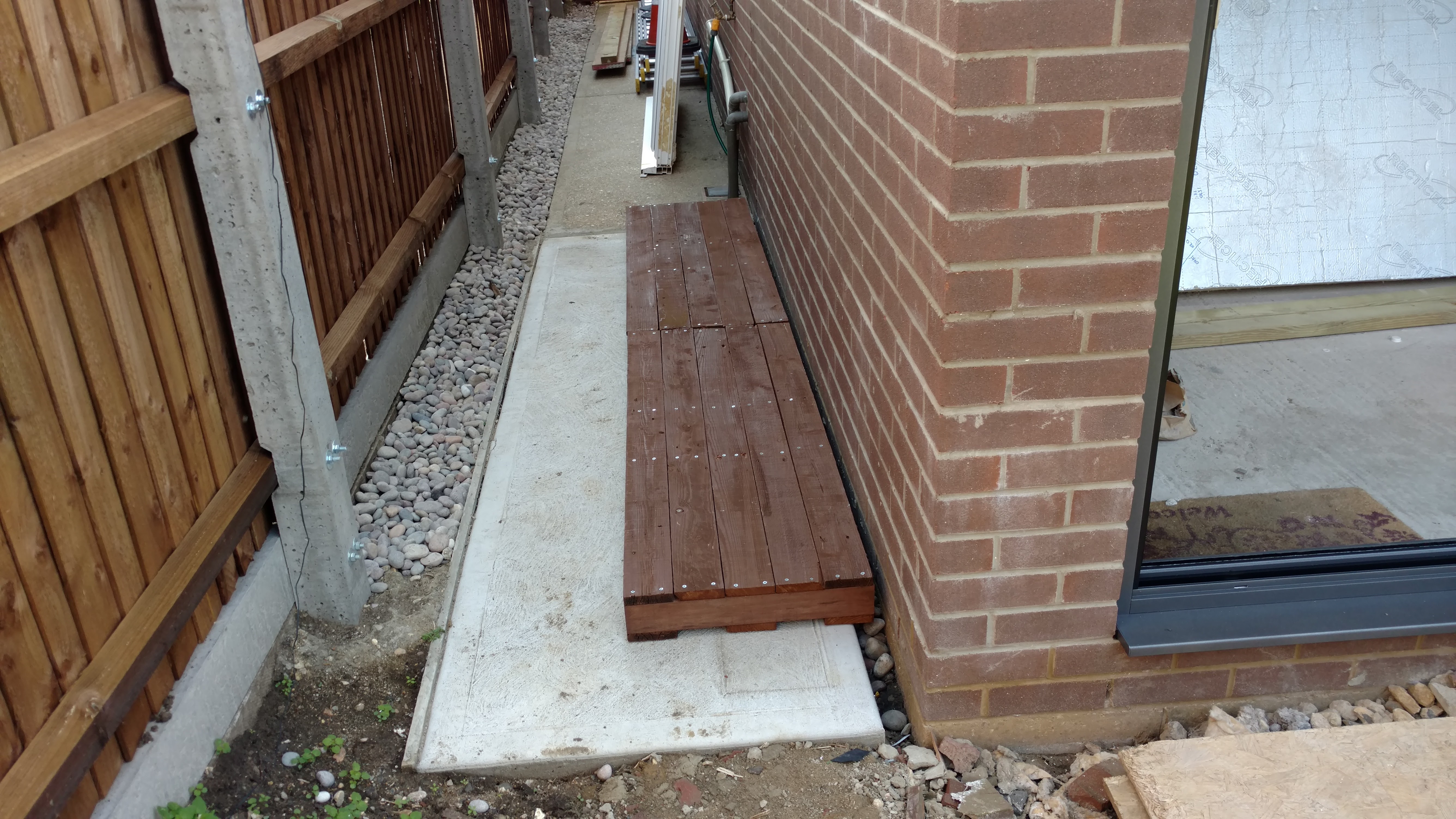 A base was made from the fence