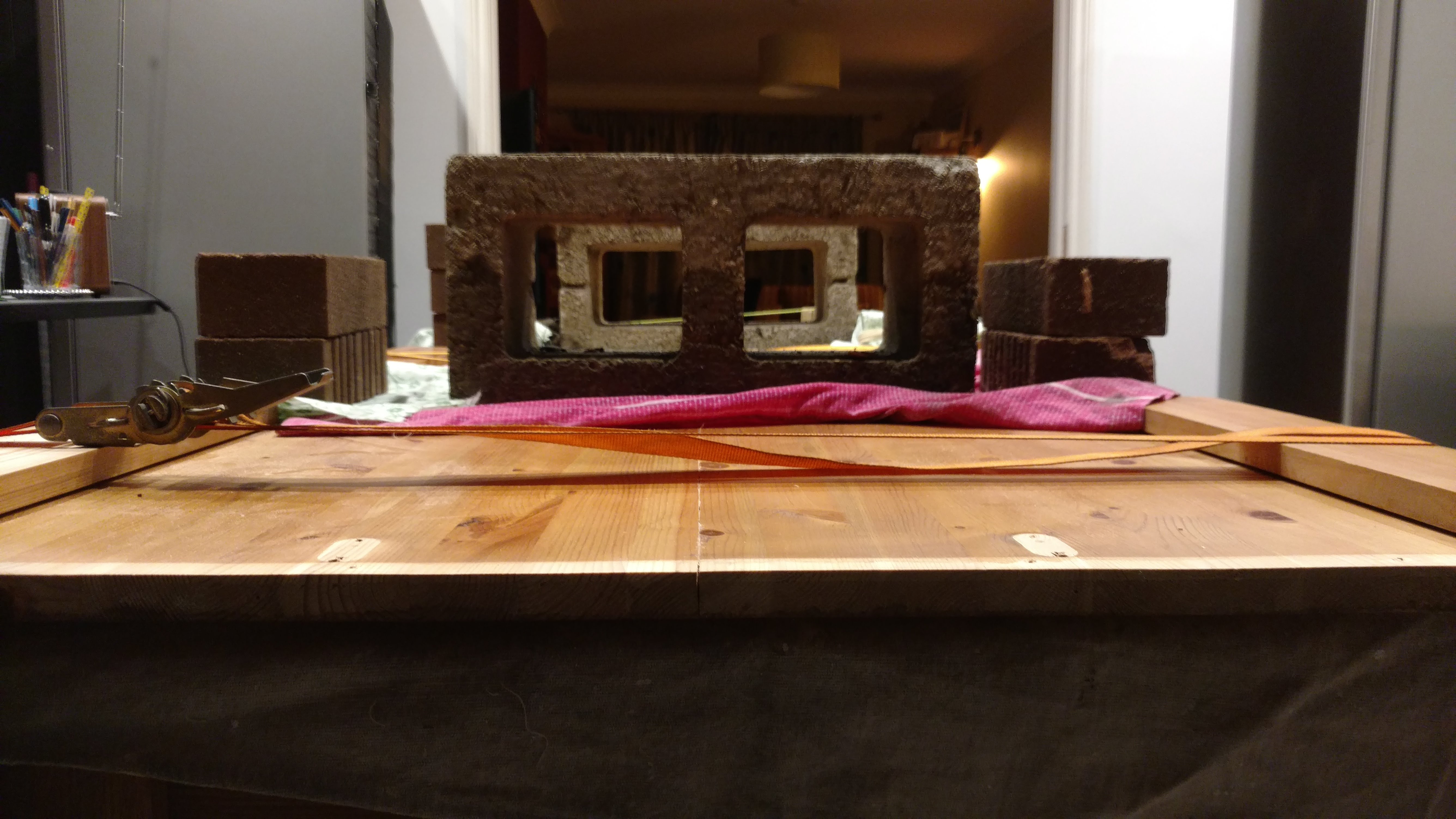 Another view of the top during drying